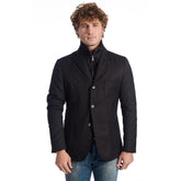 Roberto Pepe Luxury Black Wool Men Jacket -   -  Roberto Pepe Luxury.